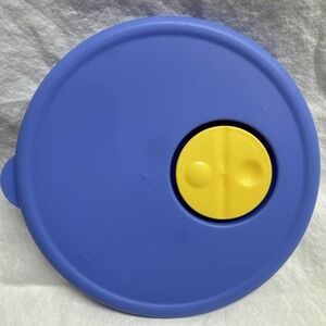 Tupperware Rock N Serve Vented Replacement Seal/Lid #4153A Blue